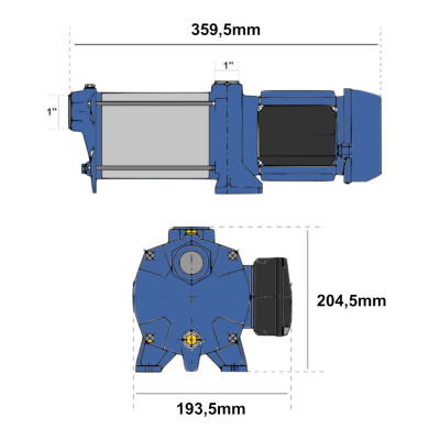 Pompa Ebara COMPACT AM/8 IE2 Silenziosa 0,80hp
